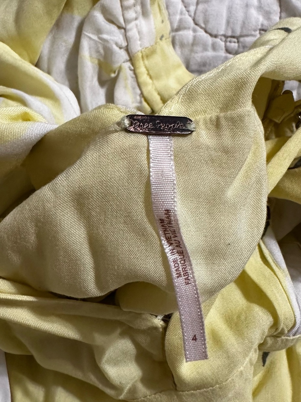 Free People She’s a Waterfall Yellow Floral Maxi dress — Size 4! - Picture 11 of 12